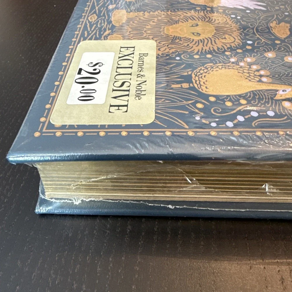 AESOPS ILLUSTRATED FABLES by Aesop Leather Bound Barnes & Noble NEW Sealed